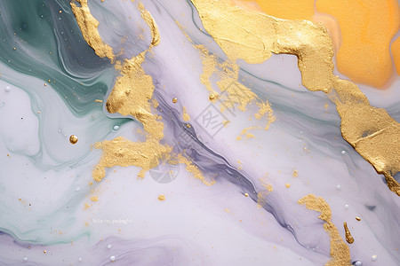 金色涂层的大理石背景图片