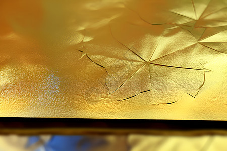 光泽、光滑、光洁一张金色箔制背景