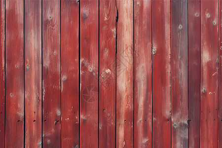 红色木制栅栏图片