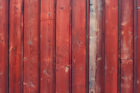 红色木制围栏图片