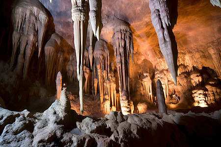 美丽的岩溶洞穴景观图片