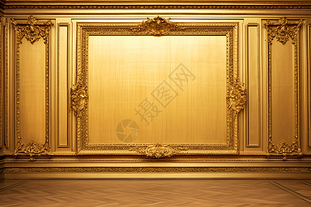华丽的金色墙壁背景图片