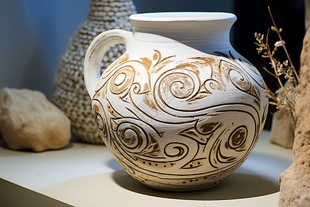 古老的陶瓷花瓶图片