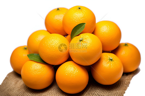 桌面上鲜甜多汁的橙子图片