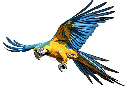 空中飞翔的鹦鹉背景图片