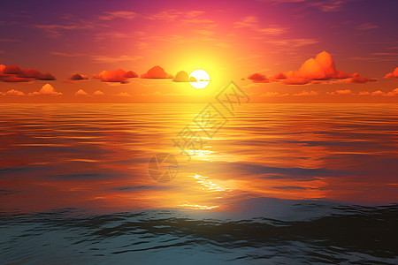 海上的日落图片