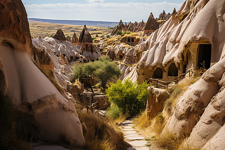 天然地质的岩石洞穴峡谷建筑图片