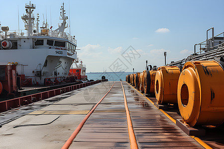 国际运输港口的货船背景图片