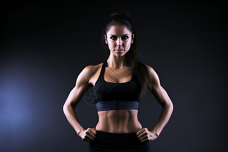 肌肉的运动女性背景图片