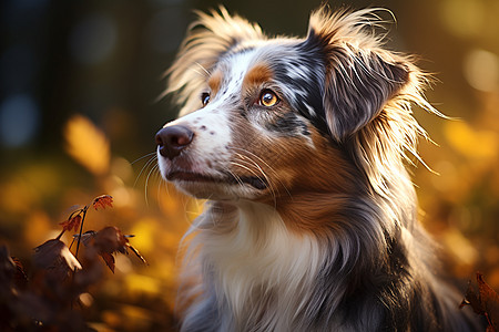 聪明伶俐的牧羊犬图片