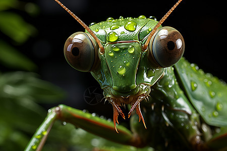 昆虫世界的螳螂图片