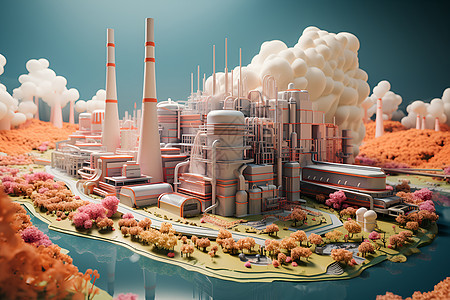 未来工厂的模型图片