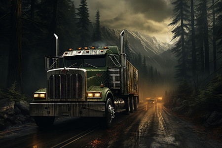 工业运输货物的卡车图片