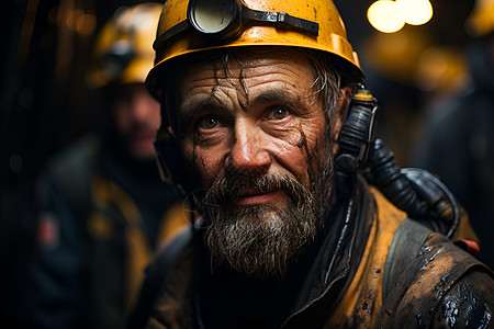 沧桑感的煤炭工人高清图片