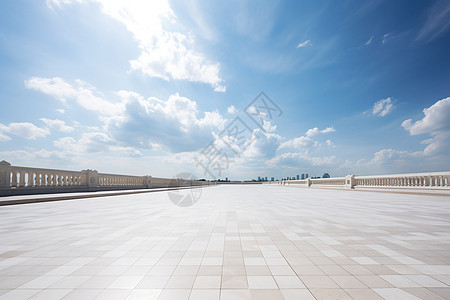 天空下的城市广场背景