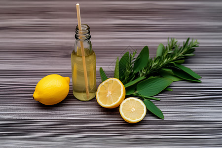 柠檬精油背景图片