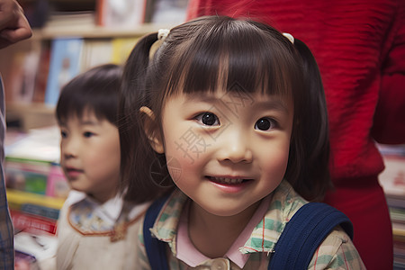 开心的女孩图片