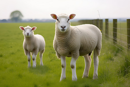 牧场里的绵羊图片