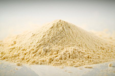 一堆粉末一堆小麦粉背景