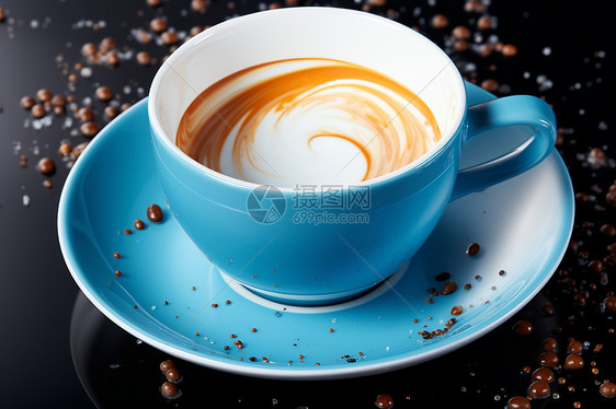 杯子里的美味咖啡图片