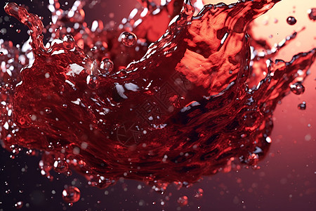 泼洒的红葡萄酒背景图片