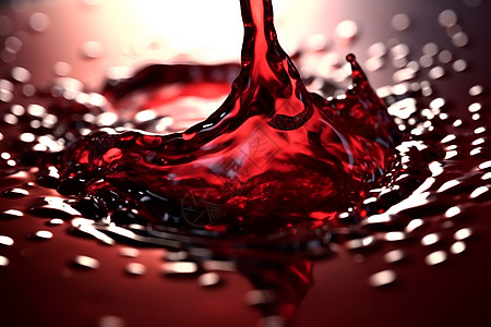晶莹的红葡萄酒背景图片