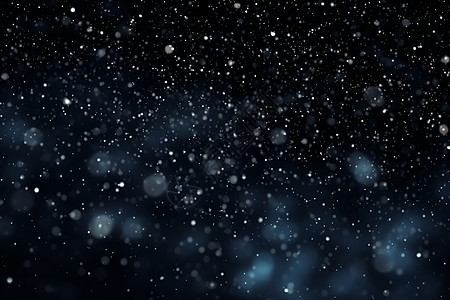 夜空中飘落的雪花图片