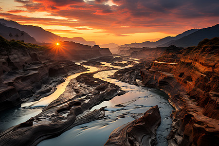 壮丽山河壮丽的山河美景背景