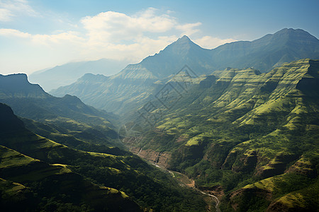 青山绿色图片