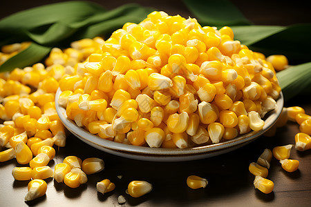玉米盛宴的美食背景图片