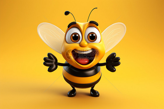黄色小蜜蜂图片