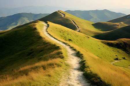 大山中蜿蜒小径旅图片