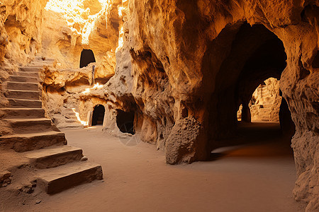 神秘的地下洞穴图片