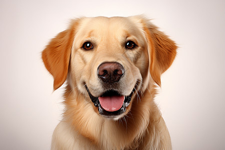 快乐的黄金猎犬背景图片