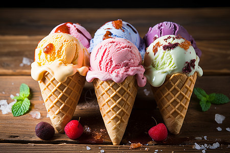 美味诱人的冰淇淋图片