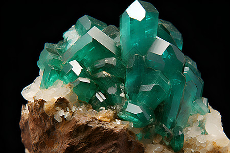 鲜绿水晶宝藏背景图片