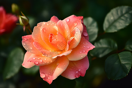 玫瑰花上的水滴图片