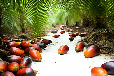 果园里的棕榈果图片