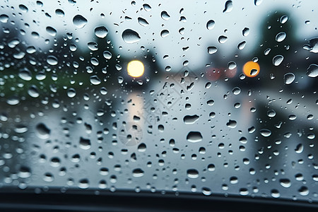 模糊的雨天雨天 窗外高清图片