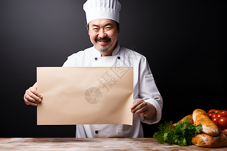 微笑的厨师图片
