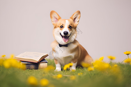 一只可爱的柯基犬高清图片