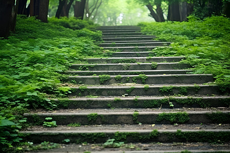 青绿小径背景图片