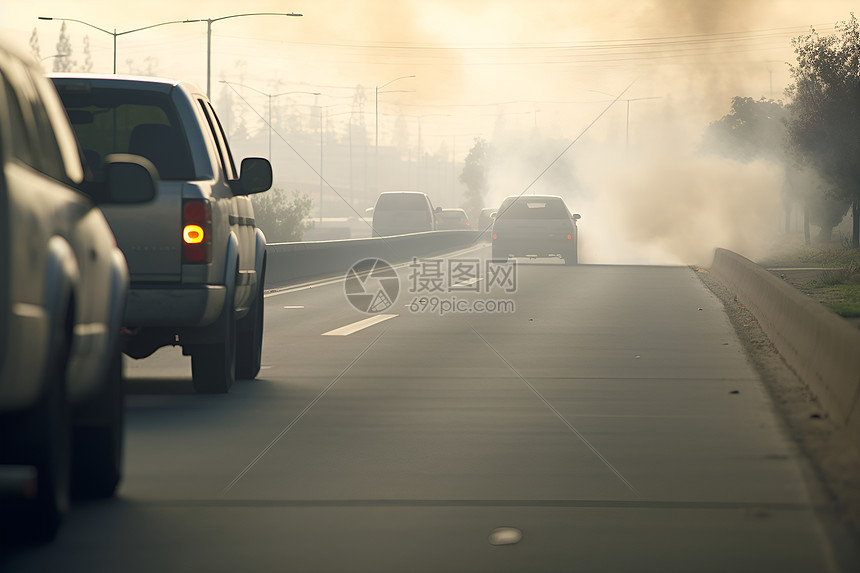 道路上行驶汽车图片