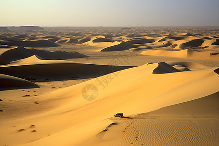 细腻沙砾组成的沙漠图片
