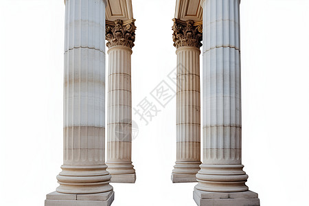 对称的实心石柱背景图片