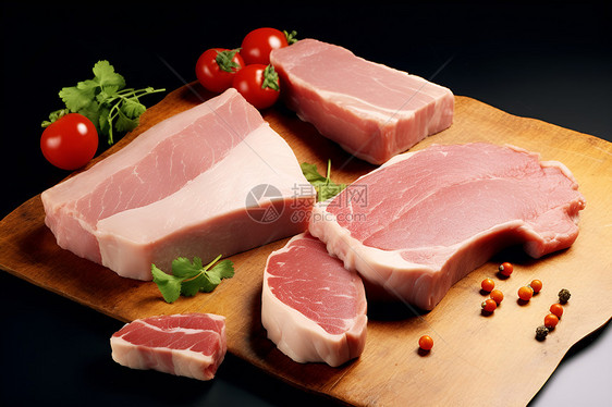 美味的猪肉图片