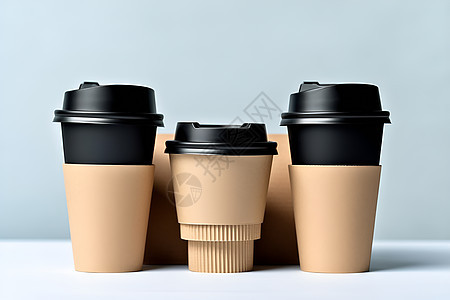 三个咖啡杯图片