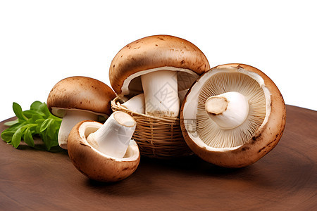 一堆蘑菇背景图片