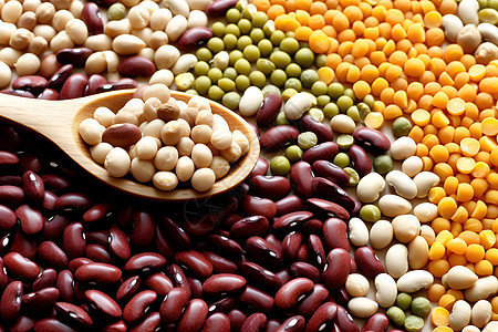 各种组合的豆子背景图片