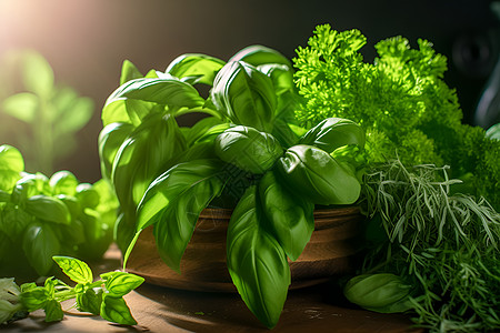 厨房绿色的蔬菜图片